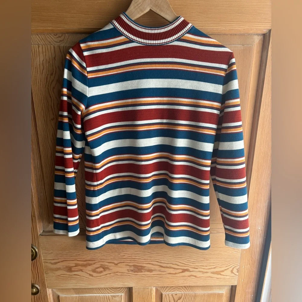 VTG Striped Long Sleeve Top - Multicolor size Medium - Picture 2 of 5